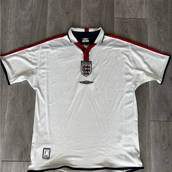 Umbro White and Red England Men's Jersey - Picture 1 of 6